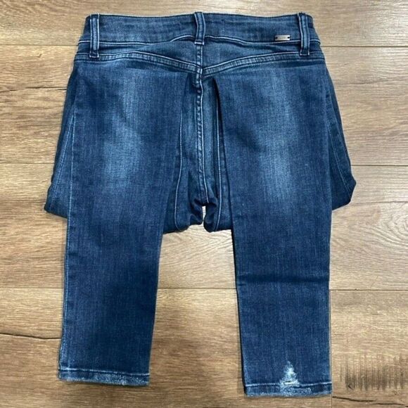 DL1961 'Emma Power Legging' Blue Stretch  Skinny Crop Jeans Sz. 24 - Picture 8 of 8